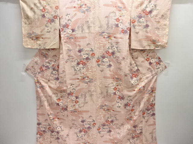 JAPANESE KIMONO / KOMON / FLORAL PLANTS